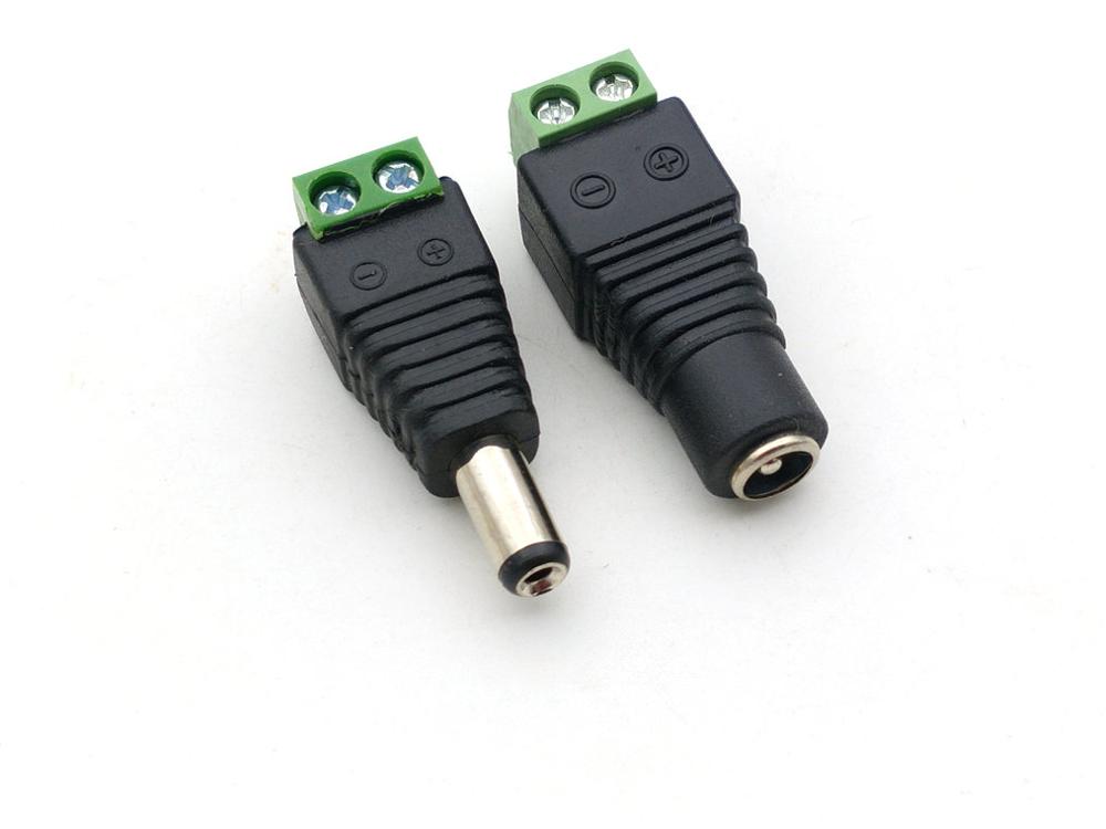 5 Pcs Dc Stopcontact 5.5 Mm X 2.1 Mm 12V Dc Power Interface Mannelijke/Vrouwelijke Plug Connector speciale