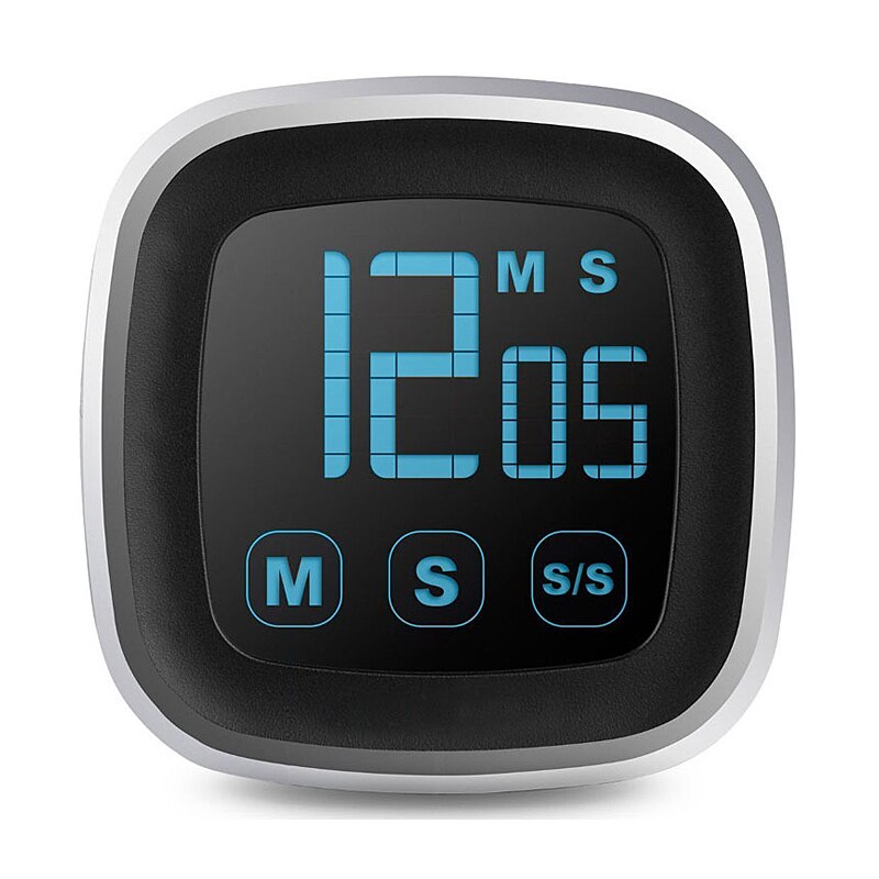 Timer Touch Screen Kitchen Digital Timer LED Electronic Timer Countdown Timing Alarm Game Stopwatch Clock Magnetic