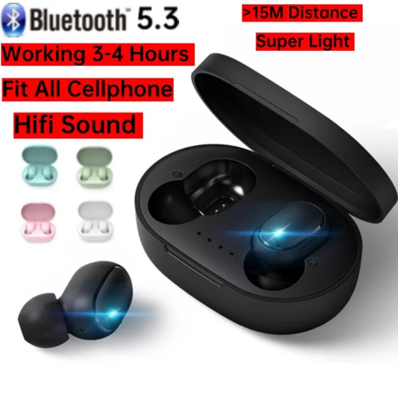 A6S TWS Koptelefoon Draadloze Bluetooth 5.1 Hoofdtelefoon Touch Control Oordopjes Met Microfoon Koptelefoon Sport Waterdichte Headset voor xiaomi