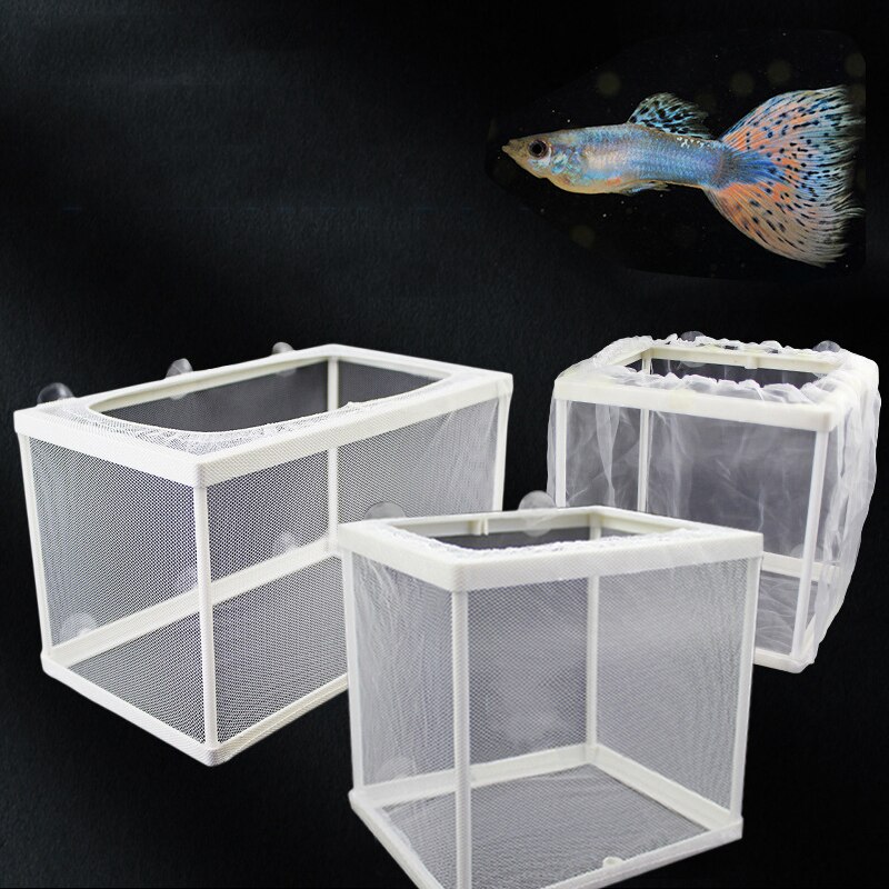 Aquarium Isolation Breeder Production Mesh Net Box Incubator Fish Tank Small Fry Breeding Box Plastic Gauze Trap Aquarium Supply