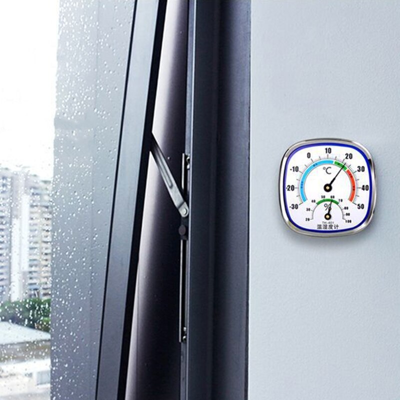 Thermometer and Hygrometer Analog Humidity Gauge Temperature Monitor Indoor Outdoor Wang Hang &amp; Stand NO BATTERY NEEDED