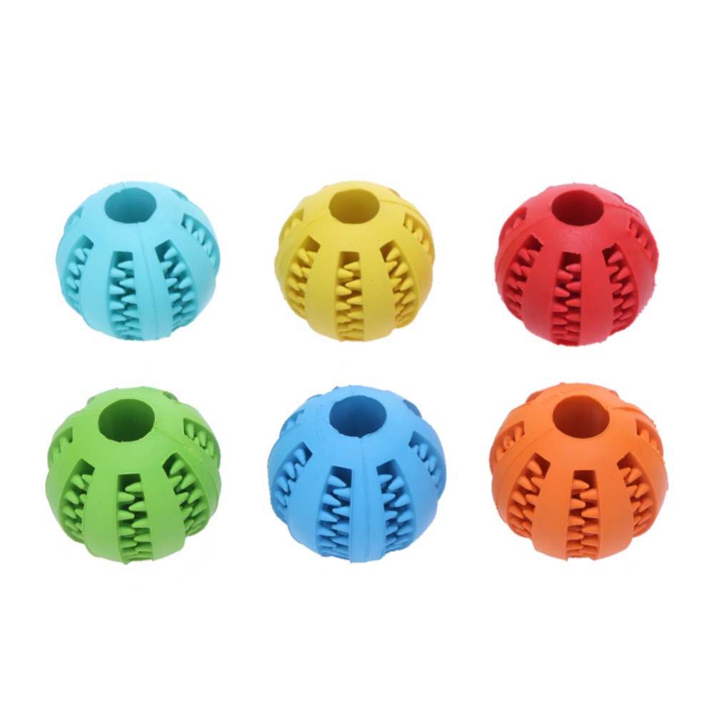 5/7 cm hundelegetøj interaktive gummibolde kæledyr hund kat hvalp elasticitet tænder bold hund tygge legetøj tand rense bolde legetøj til hunde