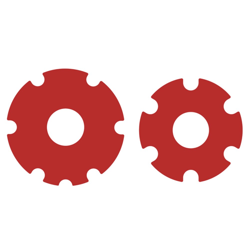 1 Pair Scooter Front Wheel Protective Sticker for M365 Pro Kick Scooter Portable Motor Protective Cover Shell Wheel Decal: Red