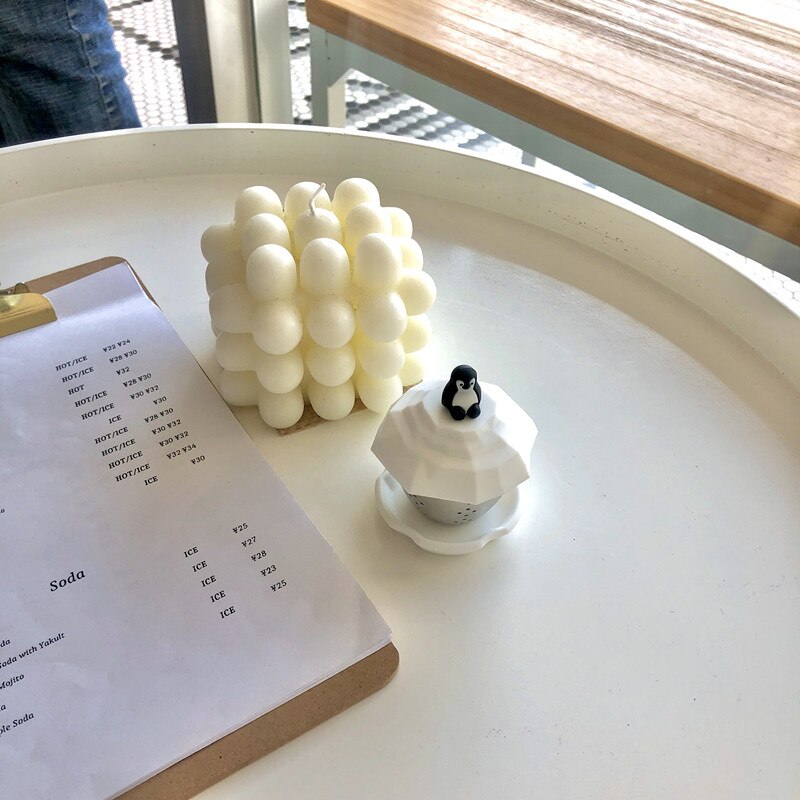 Tea Bag Food Grade Leaf Herbal Spice Filter 1 Pcs Penguin Shape Tea Infuser Strainers Filter Loose Silicone Koreanstype: Floating penguin