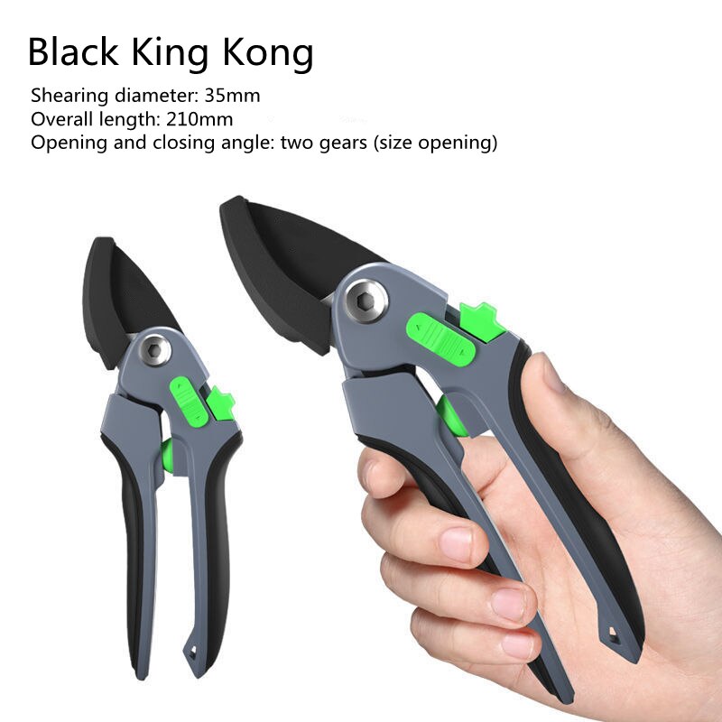 Garden Pruning Shears Flower Pruning Shears Grafting Fruit Branches Garden Scissors Household Gardening Tools: Black King Kong
