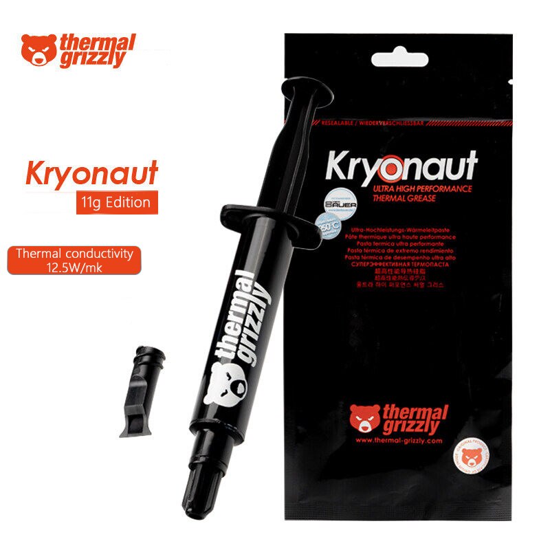 Thermal Grizzly KE Computer Thermal Grease Large Capacity Thermal Paste Conductivity 14.2W/MK For CPU GPU Graphics Card Notebook: Kryonaut 11g