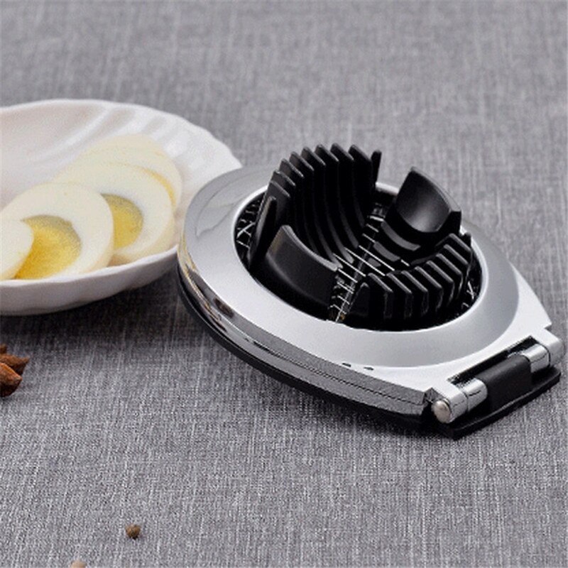 Multifunctionele eiersnijder van roestvrij staal voor levensmiddelen, eieren snijden, eierpartjes snijden, fruit snijden, aardbeienkaas keukengereedschap