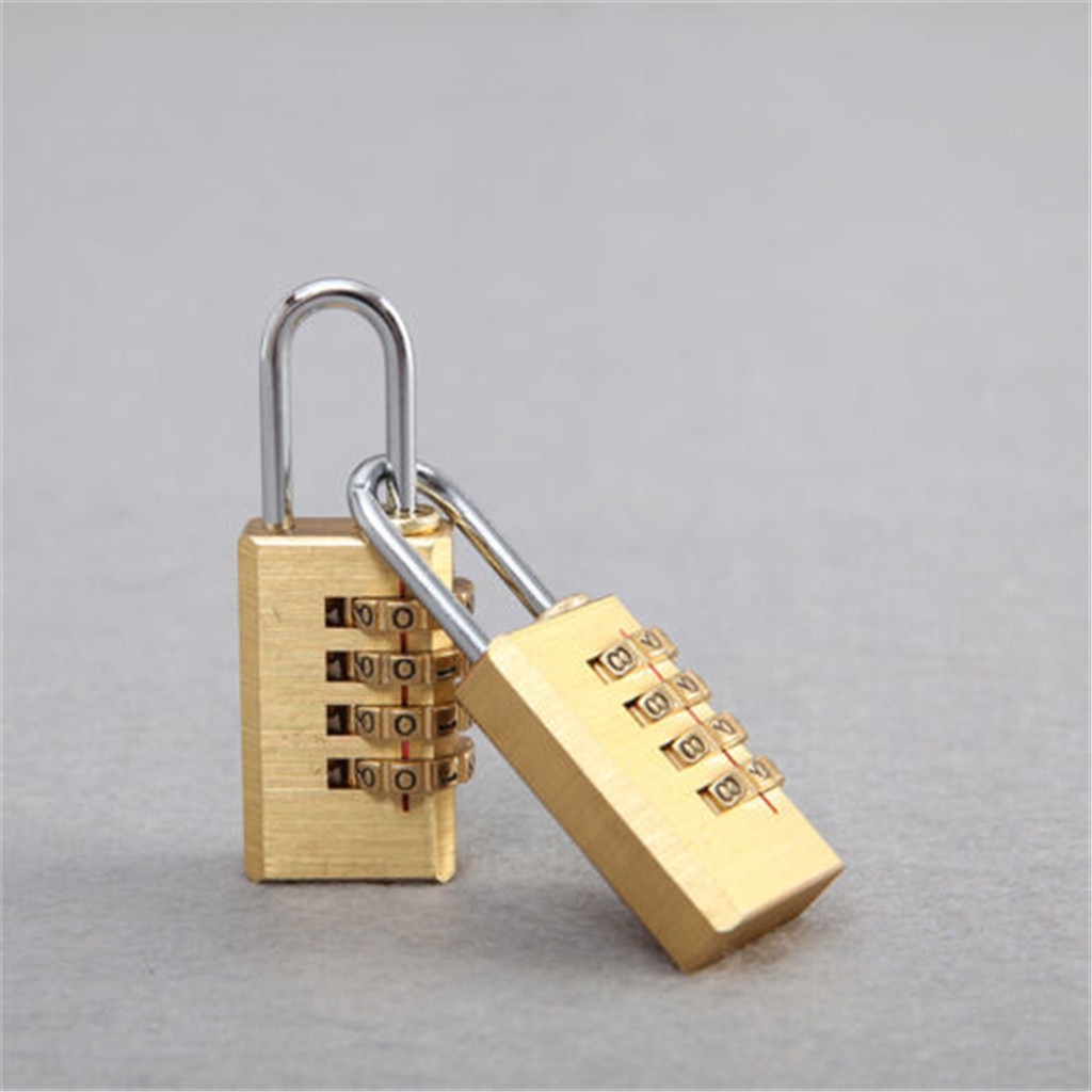 Digits Number Mini Padlock Brass Combination Lock Password Lock Password Code