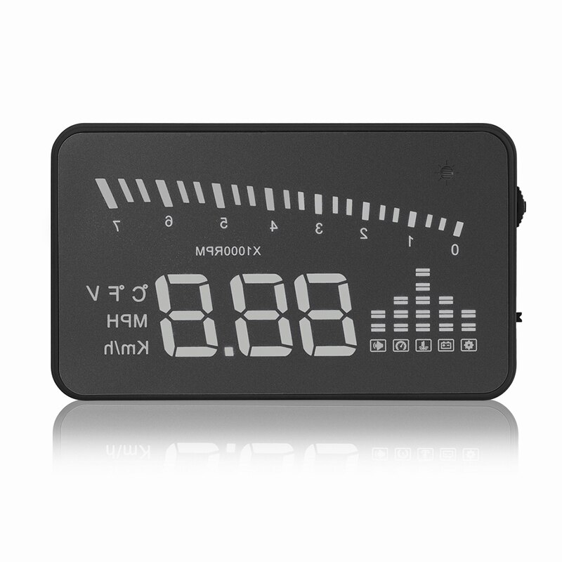 LEEPEE Digital car speedometer Speeding Warning System GPS speedometer OBD2 II Interface Universal X5 3" Car hud head up display