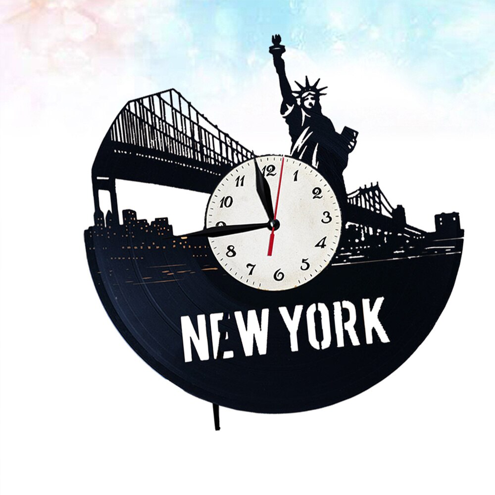 Vinyl Record Wall Clock York City Wall Clock Decorative Wall Clock (without Night Lamp Version)