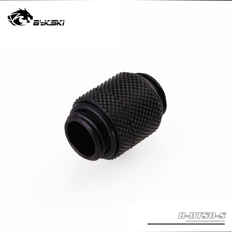 BYKSKI-Conectores rotativos G1/4 &quot;macho a macho, extensor de 360 grados, Accesorios de ordenador, accesorios de M a M: black