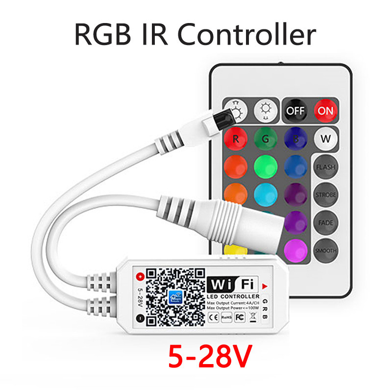 5V ~ 24V Rgb Wifi Controller Rgbw Rgbww Wifi Led Controller 12V Voor 5050 2835 5630 3528 led Strip Magic Thuis