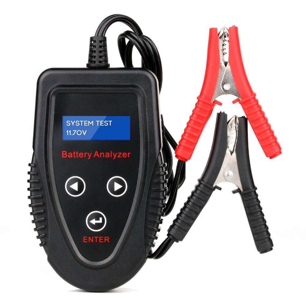 Rz Auto Batterij Tester Voor Batterij Testen 12V Sae Din En Iec Ca Jis Test Automotive Digitale Batterij Analyzer: Black