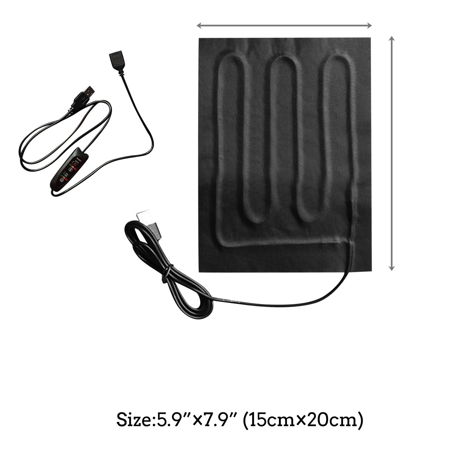 Usb Heater Electric Heating Pad Pad Heater Thermal Clothes Heated Outdoor Mobile Electric Heating Pad Winter Warmer Heating Pad