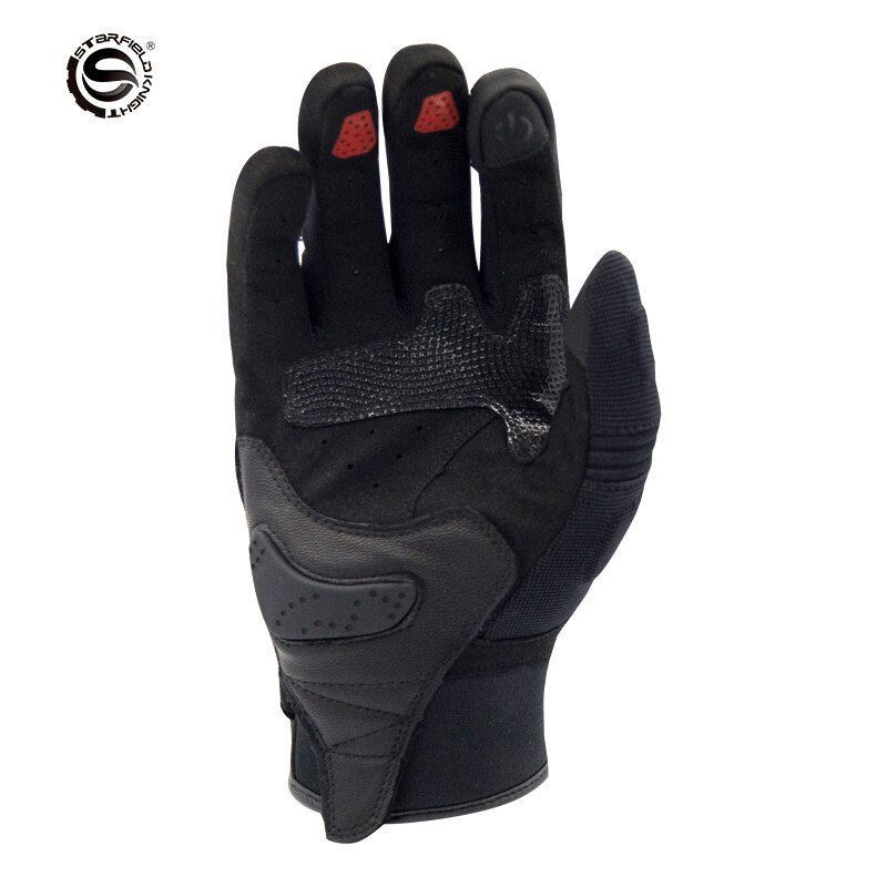 SKF guantes más nuevos guantes de moto Agujero de respiración de verano guantes de montar para hombre con botón de rotación de pantalla táctil guantes de protección para mujer