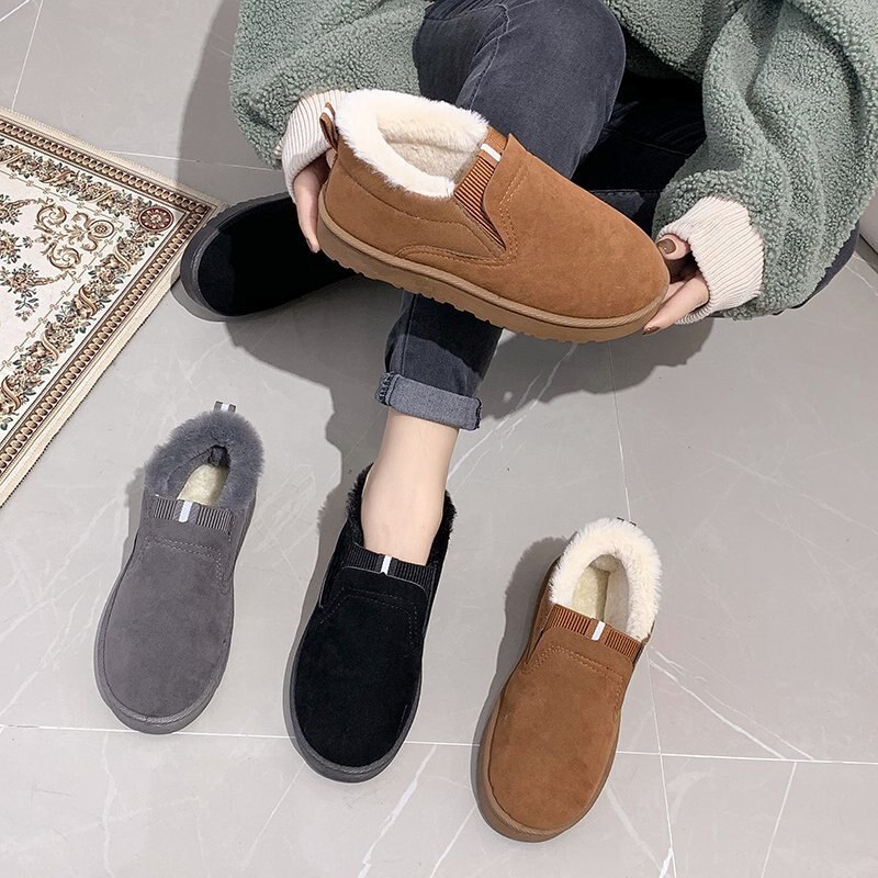 Quheng Sports and Leisure Walking Shoes Plush Cloth Shoes Warm Shoes Winter beauty Favorite