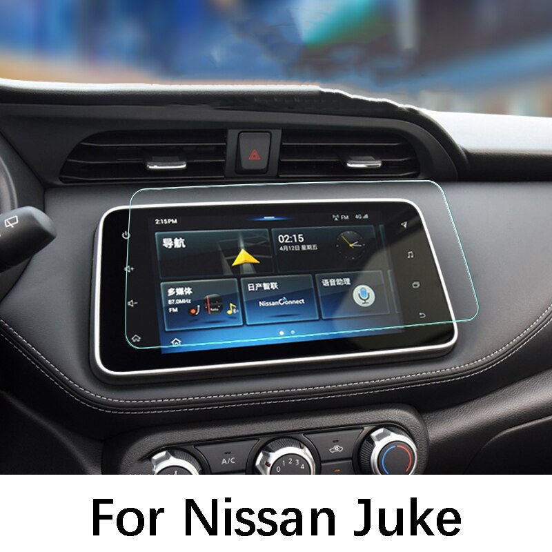 Protector de pantalla de navegación para GPS para coche Nissan Juke, Protector de pantalla de vidrio templado, accesorios para coche