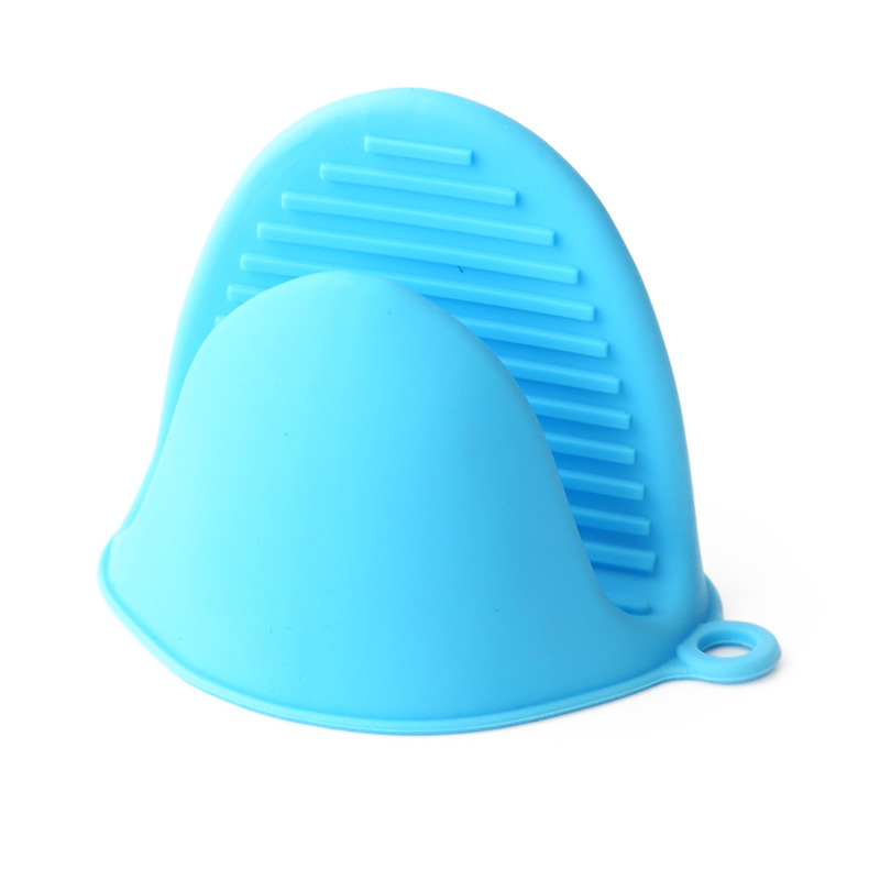 Manoplas calientes para horno, almohadilla aislante para microondas, utensilios de cocina, engrosados, aislantes del calor, 1 unidad: One Piece-Blue