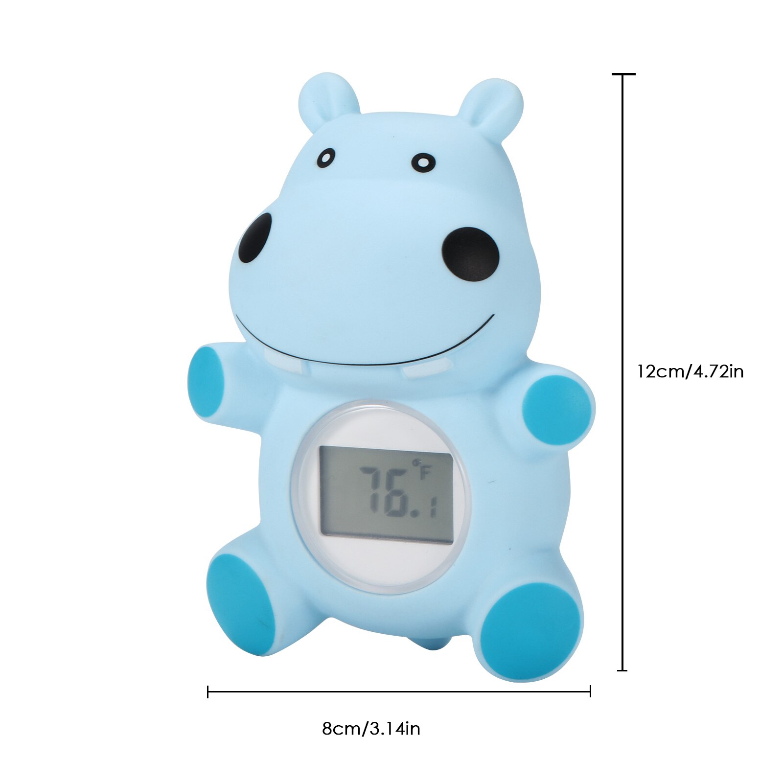 Bathroom Water Thermometer Bath Waterproof Digital Thermometer Floating Hippo Infant Sensor Warning Bathtub Alarm Chronograph
