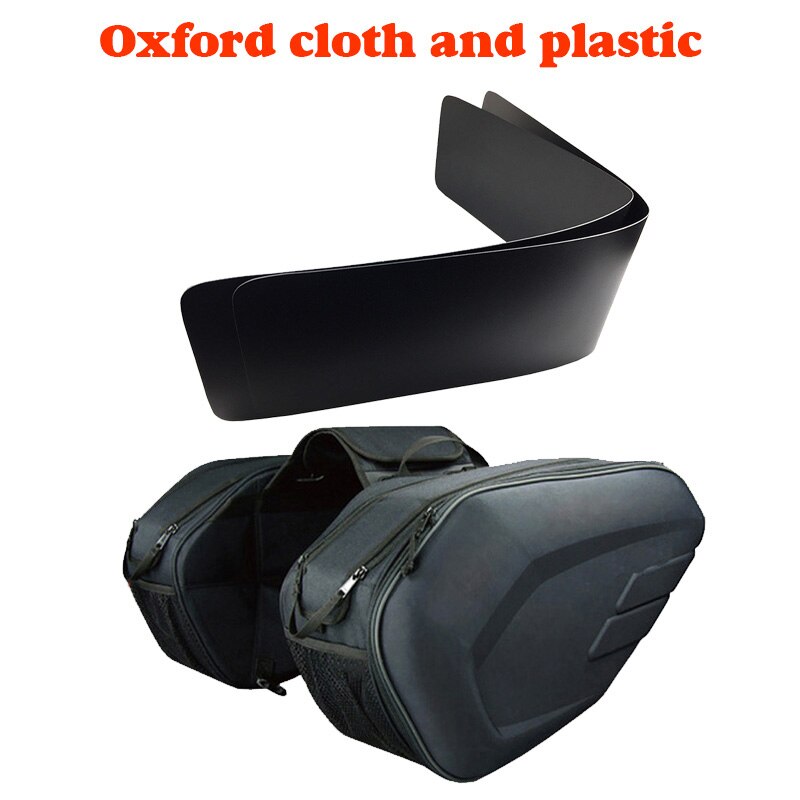 36L-58L Waterproof Motor Tail Luggage Suitcase Saddle Bag Motorcycle Side Helmet Riding Travel Bags: Black