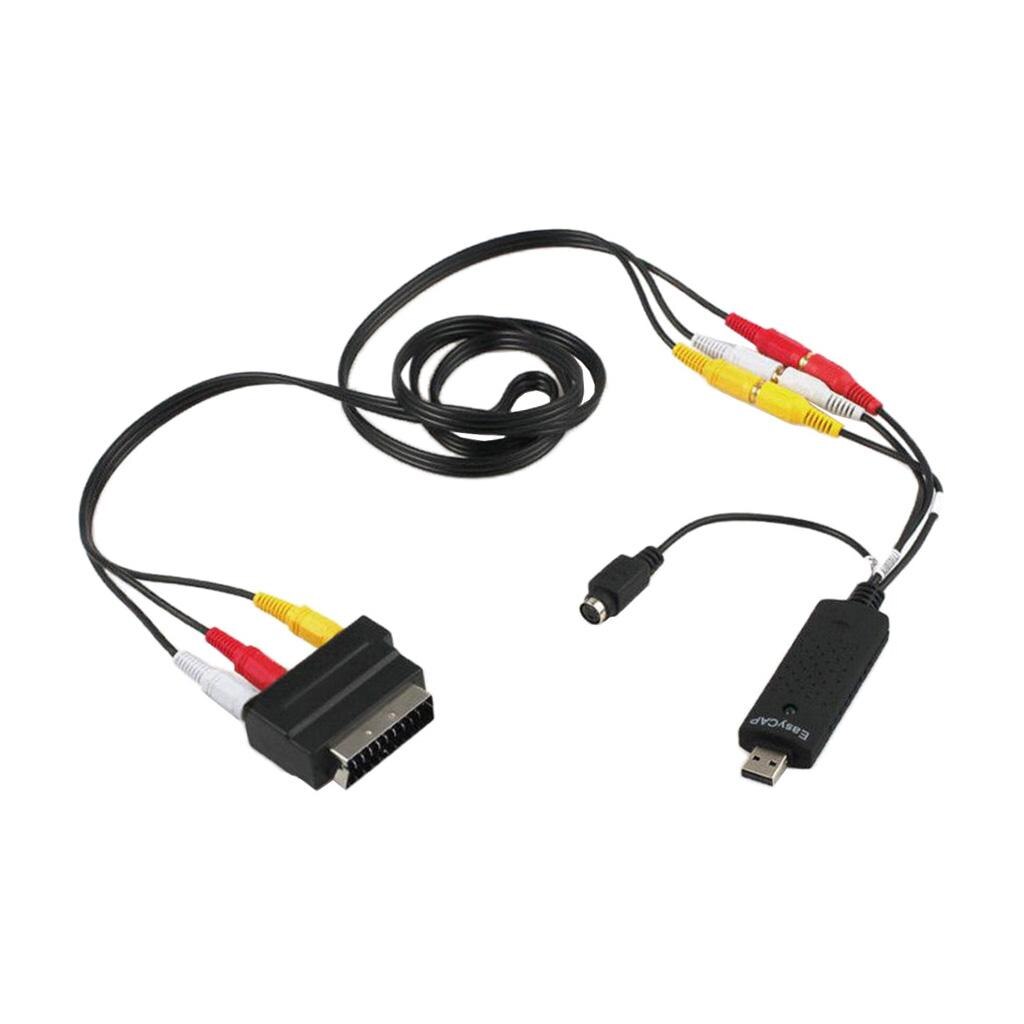 USB 2.0 VHS to DVD Converter Capture Card Adapter For Windows 10/8/7/Vista/XP