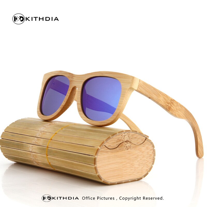 KITHDIA Hout Zonnebril Mannen Gepolariseerde Rijden bamboe Zonnebril Houten Brilmonturen Oculos De Sol Feminino: 7