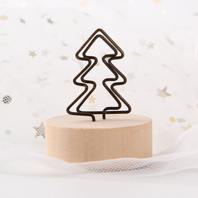 rond en bois Note Photo cadre pince numéro de Table porte-Photo de mariage pince Photo jwjz8: Christmas Tree