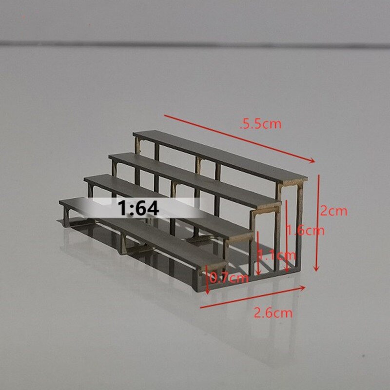 1:64/ 1:87 Schaal Diy Model Miniatuur Outdoor Tribune Zetel Model Speelgoed