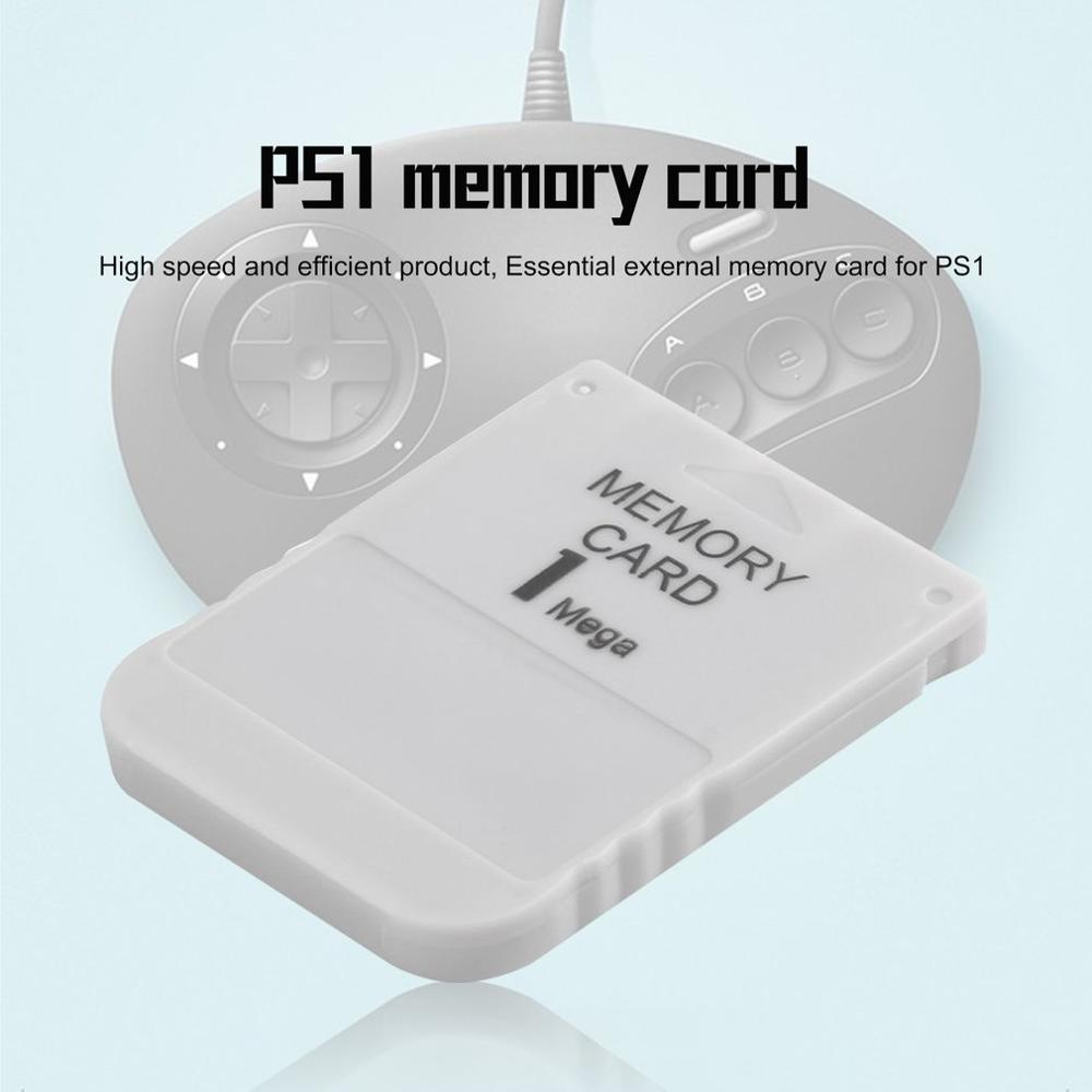 PS1 White Memory Card 1M 1MB For Playstation 1 One PS1 PSX Game Useful Practical Affordable Flash Card Memory Microsd Card