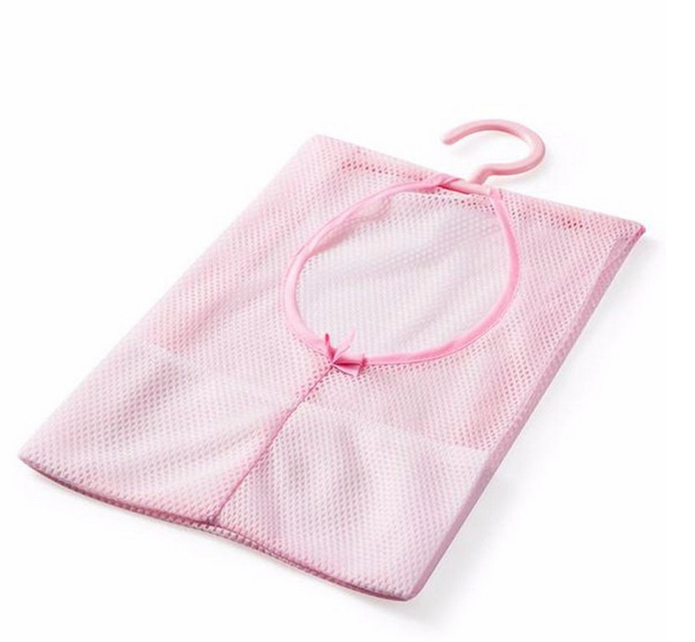 Neueste Lagerung Schlecht Speicher Wäscheklammer Gittergewebe Tasche Haken Hängen Tasche Veranstalter Dusche Schlecht Neue #25: Rosa 
