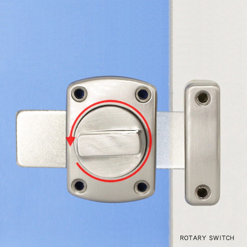 Door Latch Lock Bathroom Door Lock Chrome Toilet Turn Twist Bolt Privacy Catch Latch Tool Any Room Multicoloured