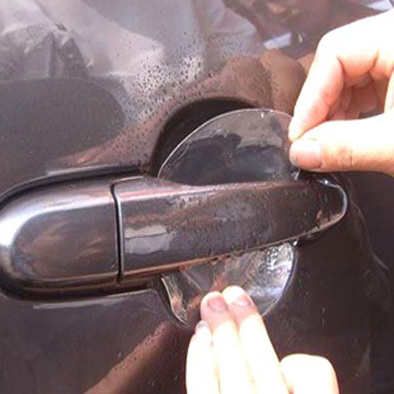 4 Pcs Onzichtbare Auto Deurklink Krassen Automobile Shakes Beschermende Vinyl Auto Protector Films Auto Handvat Beschermende Stickers