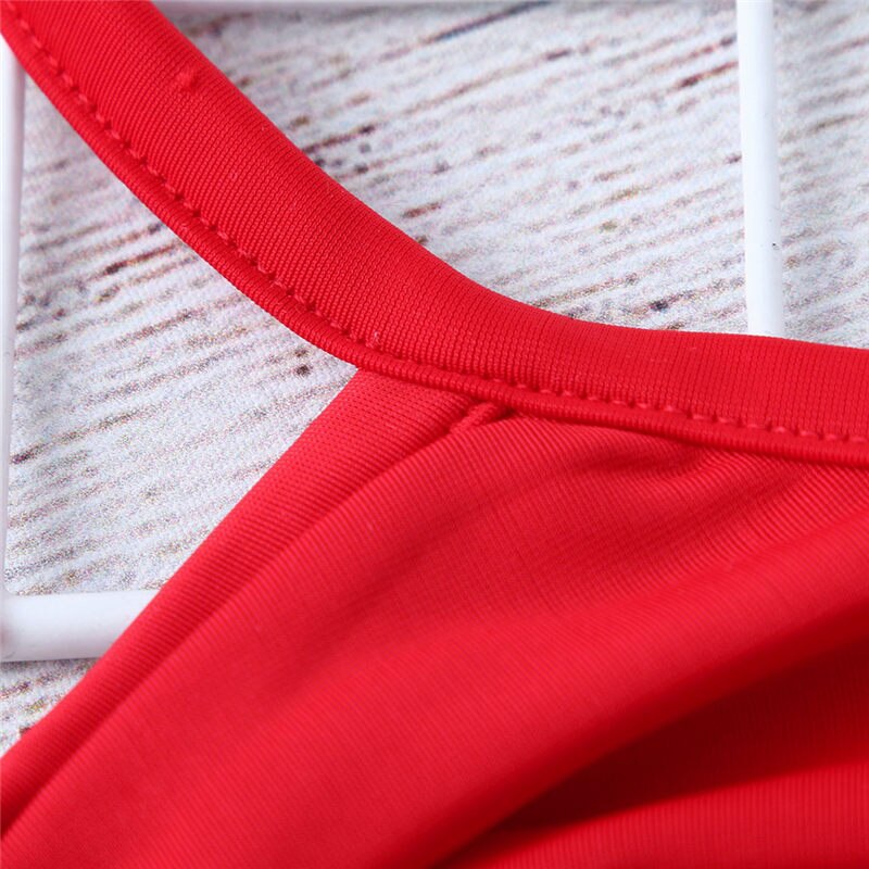 Baby Girl Swimwear Kid Bikini Two-Piece Swimsuit Halter Bathing Suit Independence Day Outfit Beachwear Swimming Costume