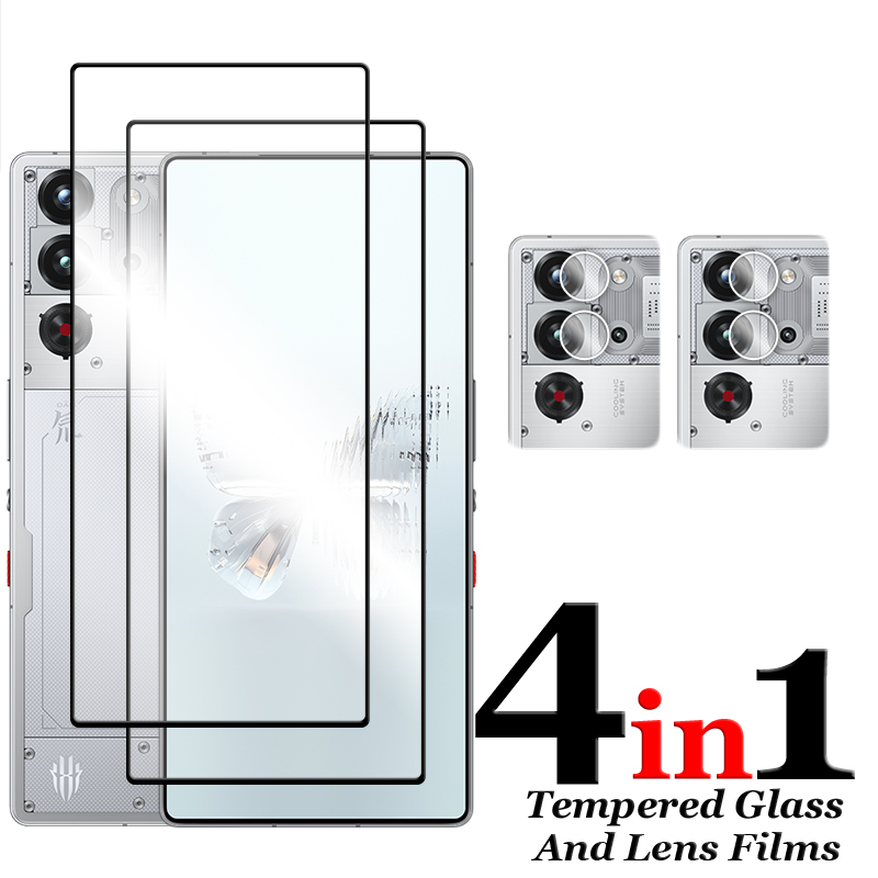 6in1 For Nubia Red Magic 10 Pro+ Glass For Red Magic 10 Pro Tempered Glass 6.85 inch Full Cover Glue HD Screen Protector