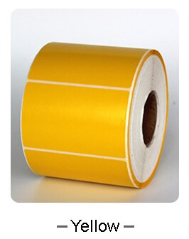 AIBIER Color Red yellow blue Thermal Label barcode Sticker 40mm Core 40x30mm-800pcs 1Roll Top Thermal Paper Adhesive Stickers: Yellow color