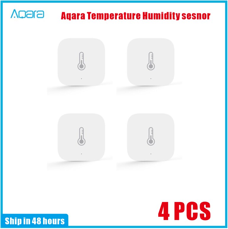 Aqara smart lufttrykk temperatur fuktighet miljø aqara sensor fungerer for xiaomi hjem android ios app kontroll homekit: 4 stk