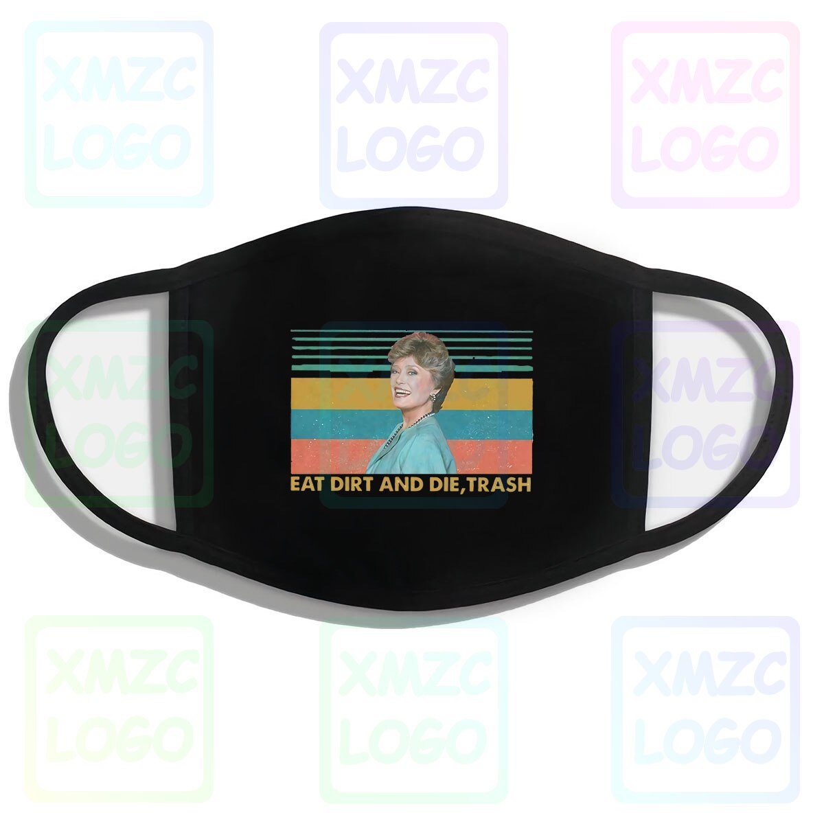 Blanche Devereaux Eten Vuil En Sterven Trash Vintage Mannen Masker Katoen S 3Xl Grappig Hoofdband Sjaal Masker Bandana Vrouwen Mannen: WXJ22852-Mian