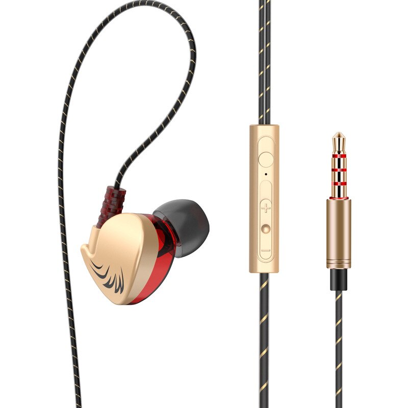 QKZ CK8 Dual Fahrer Kopfhörer Stereo Bass Sport Lauf Headset HIFI Monitor Ohrhörer Freihändiger Mit Mic CK8 CK7 ck5: CK7-J