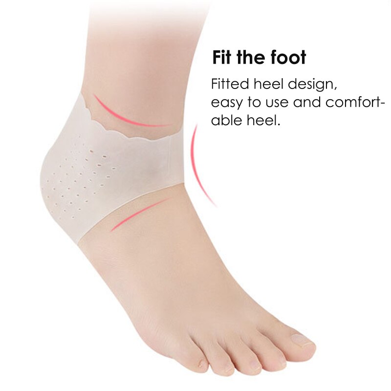 Protective Silicone Heel Spur Ankle Gel Support Pain Relief Moisturizing Gel Heel Socks