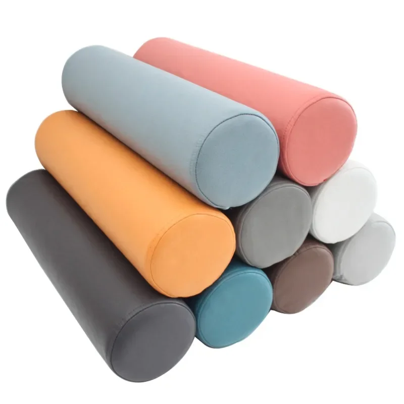 Cylindrical Pillow Pillow Long Cylindrical Lumbar Pillow Sofa Headrest Pillow Cushion Cushion Clip Legs Sleeping Office