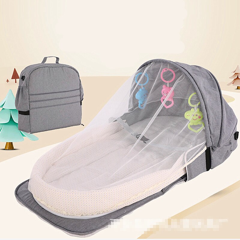 Berceau Portable pliable pour enfants, lit bébé, lit de voyage, avec moustiquaire, pour -nés
