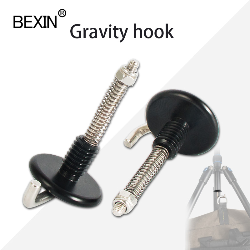 BEXIN UNC3/8 interface spring Metal gravity tripod hook for tripod center column camera photography accessories