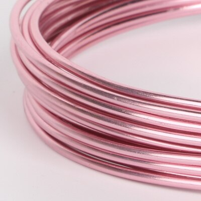 3/10 Meter Anadized Dia Aluminium Draad 1/1. 5/2/2.5mm Soft Ambacht Veelzijdige Geschilderd Aluminium Metalen Draad Voor DIY Sieraden Bevindingen: Pink / 1mm  10Meters