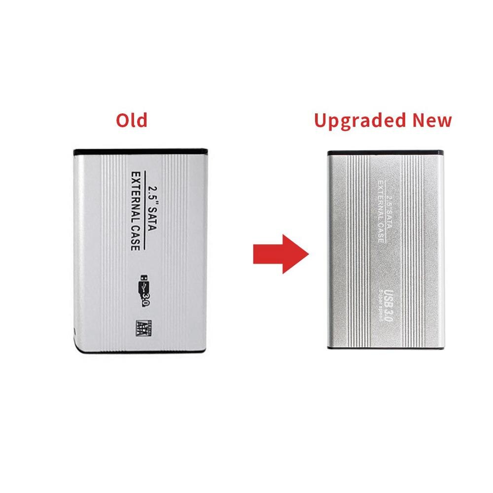 USB 3.0 HDD Enclosure 2.5" SATA External Hard Disk Box 5GBps for Windows 98/se/me/2000/xp/win7/8/10 Mac OS8.6 and Higher