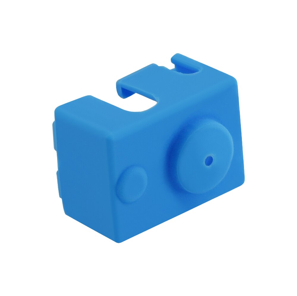 Silicone Case for E3D V6 Heating Block 3D Printer Parts Aluminum Block Silicone Sleeve High Temperature Protection Cover Blue