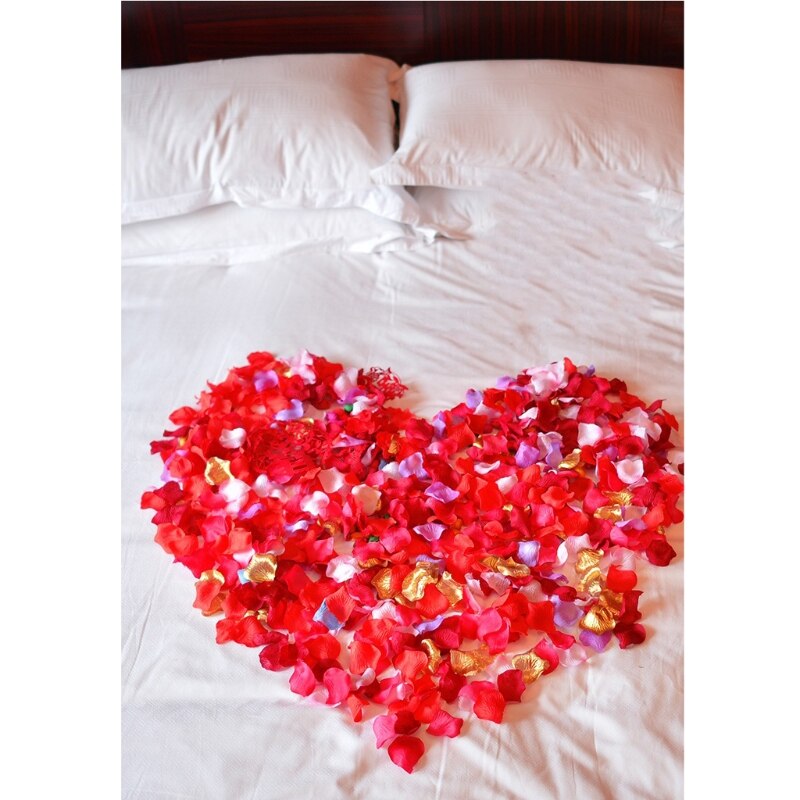2000 Pcs Artificial Rose Petals Wedding Petalas Colorful Silk Flower Accessories