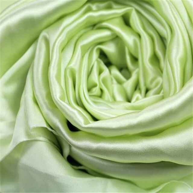 Zijde Charmeuse Satijnen Stof 19momme 44inch Glad Gevoel Organische Originele Textiel Zijde Hertogin Satijn Stof voor Dame Kleding: 14 apple green