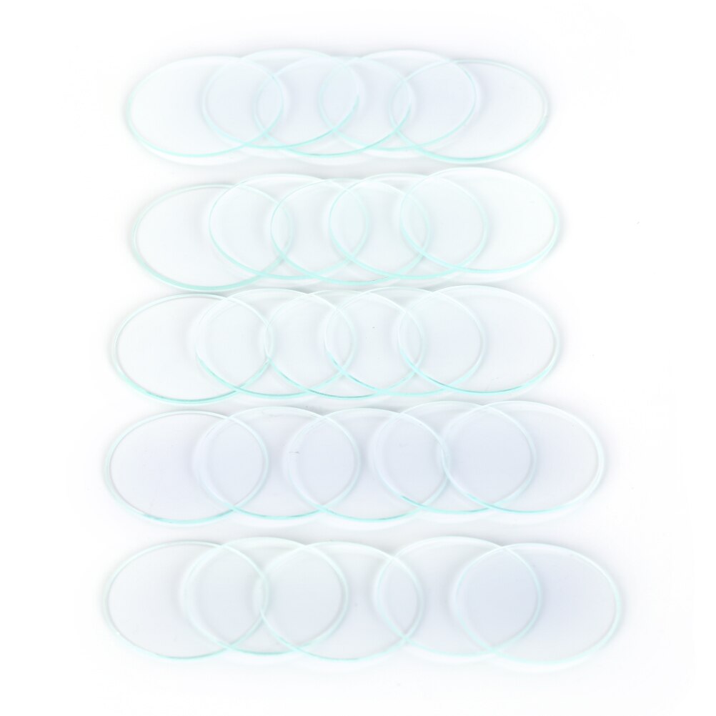5 stk til reparation af ur str. 36mm/37mm/38mm/39mm/40mm urglas anti-ridse transparent rund krystal glas del
