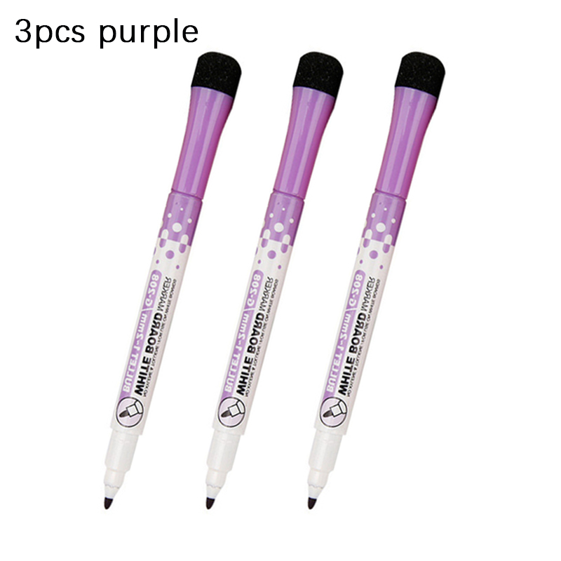 Stylos pour tableau blanc 8 couleurs, stylo magnétique à base d'eau avec capuchon effaçable, pointe Fine, peinture magnétique pour enfants, maison, bureau, école: Bourgogne