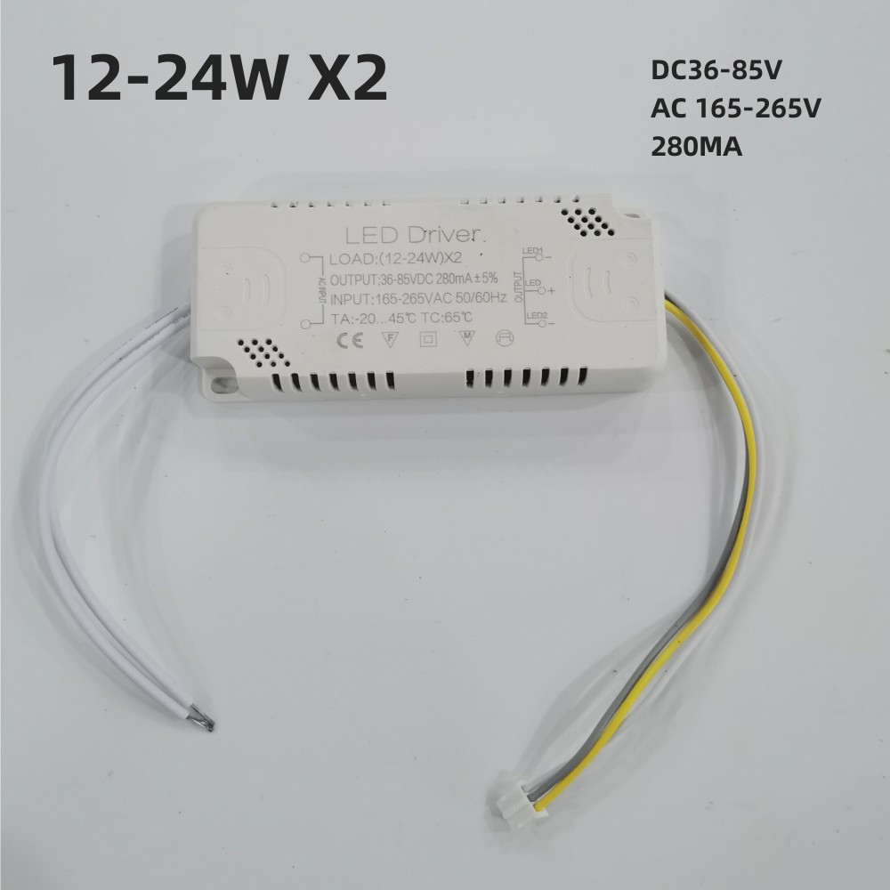 LED Driver 280mA 12-24W 25-40W 36-50W 50-70W Voeding Adapter Verlichting Transformers Verlichting Transformator: Beige